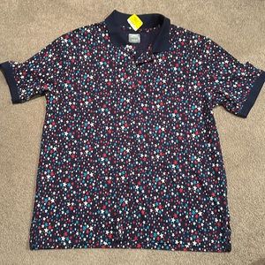American stars polo tee // size large